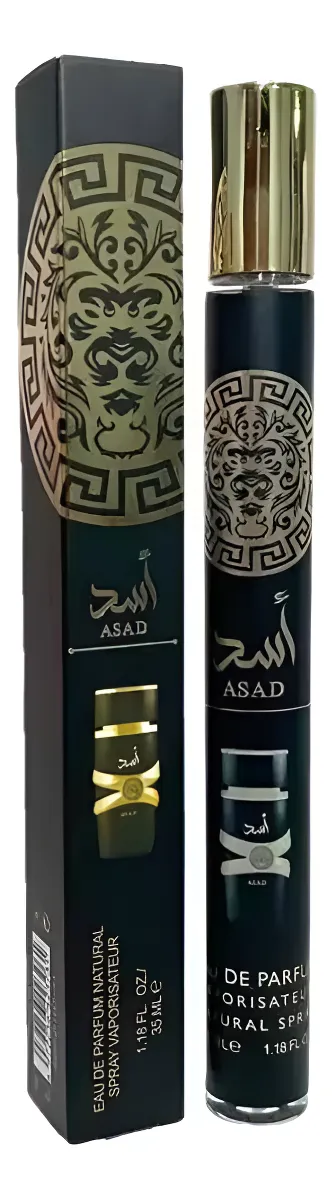 Perfume en tubito Asad Negro 35ml
